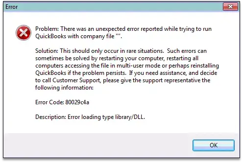 Error Code: 80029c4a - Window Screenshot