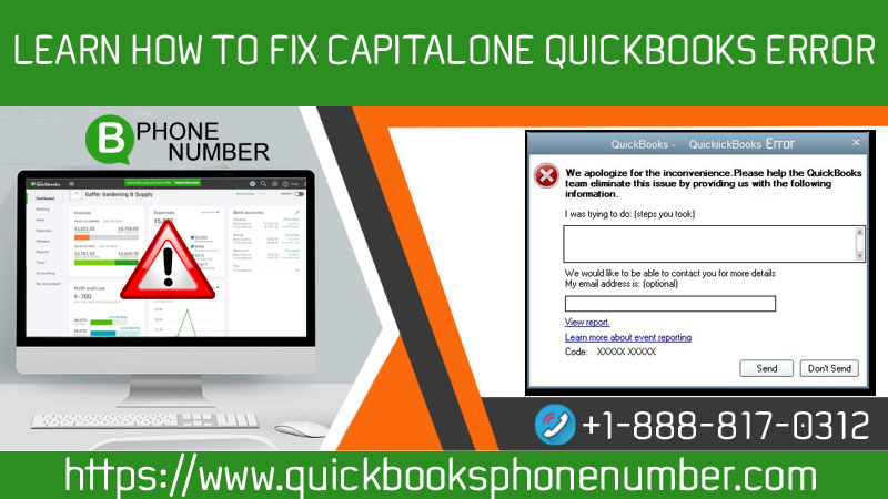 Capital One QuickBooks Error Code