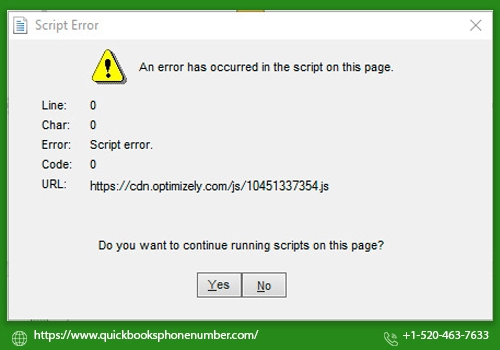 Script Error in QuickBooks 