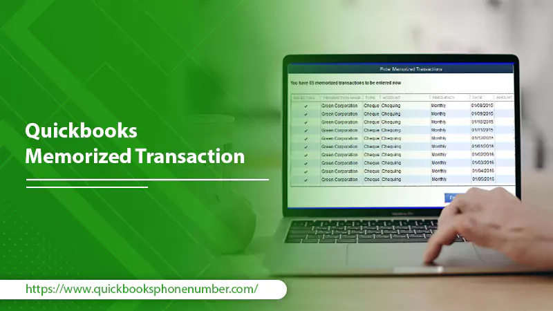 QuickBooks memorized transaction