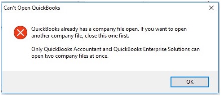 can't open QuickBooks